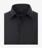 Modern Fit Kent Shirt Black